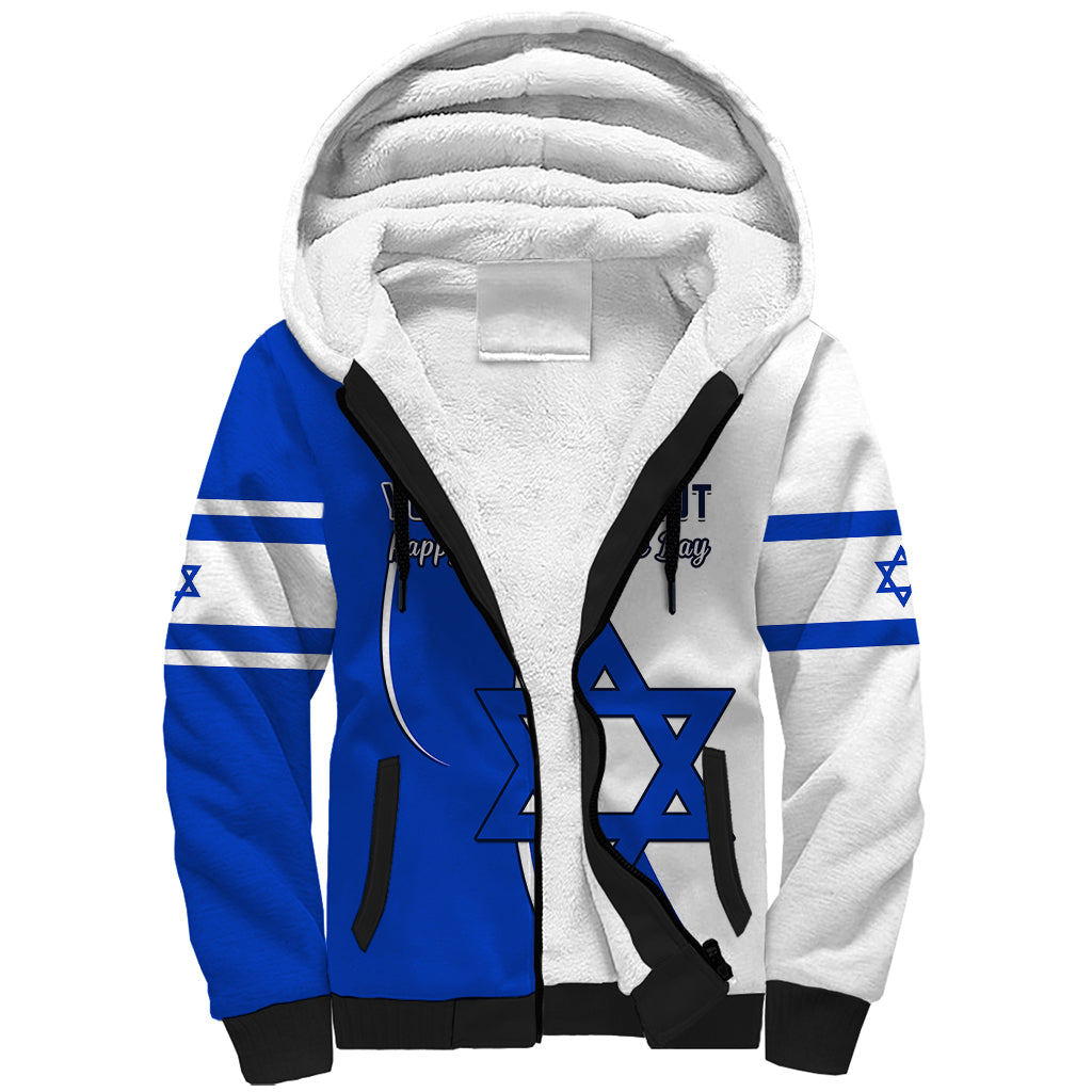 (Custom Personalised) Israel Independence Day Sherpa Hoodie Yom Haatzmaut Curvel Style - Wonder Print Shop