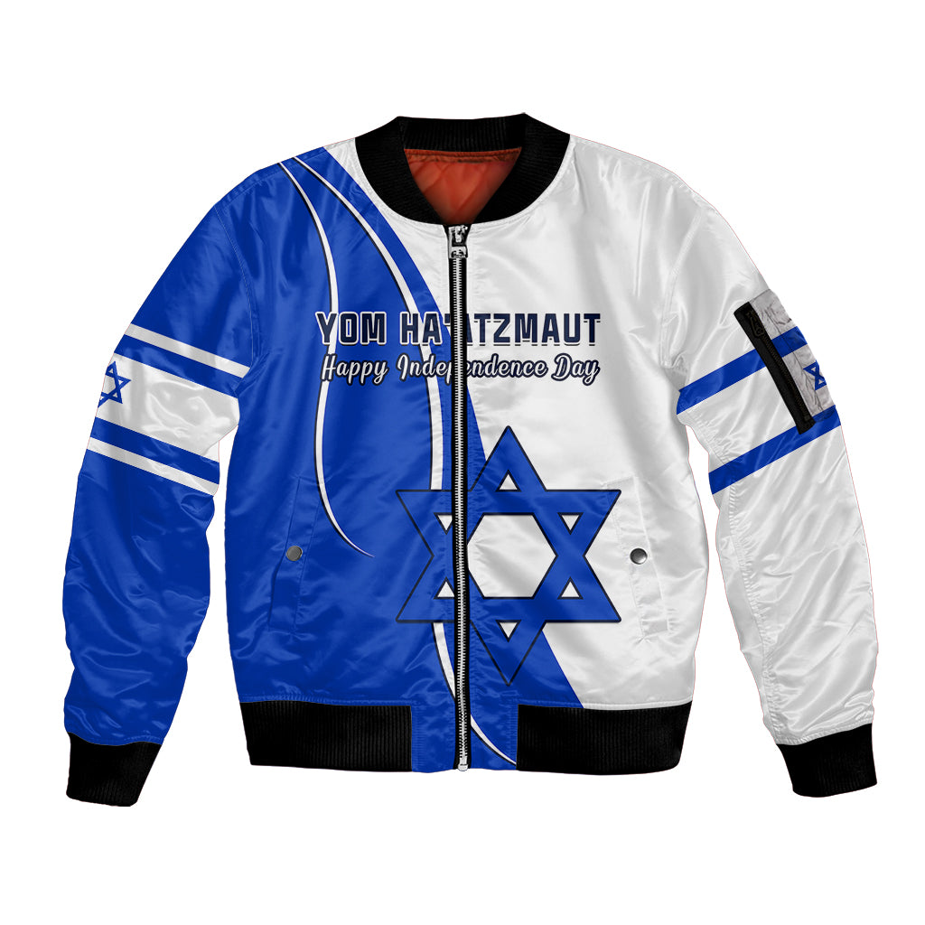 custom-personalised-israel-independence-day-sleeve-zip-bomber-jacket-yom-haatzmaut-curvel-style