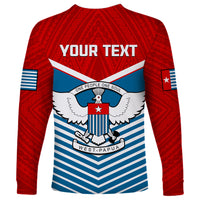 (Custom Personalised) West Papua Long Sleeve Shirt Coat Of Arms And Morning Star Flag - Wonder Print Shop