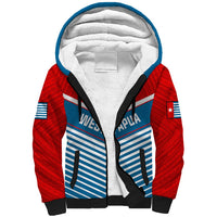 (Custom Personalised) West Papua Sherpa Hoodie Coat Of Arms And Morning Star Flag - Wonder Print Shop