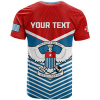 Custom West Papua T Shirt Coat Of Arms And Morning Star Flag - Wonder Print Shop