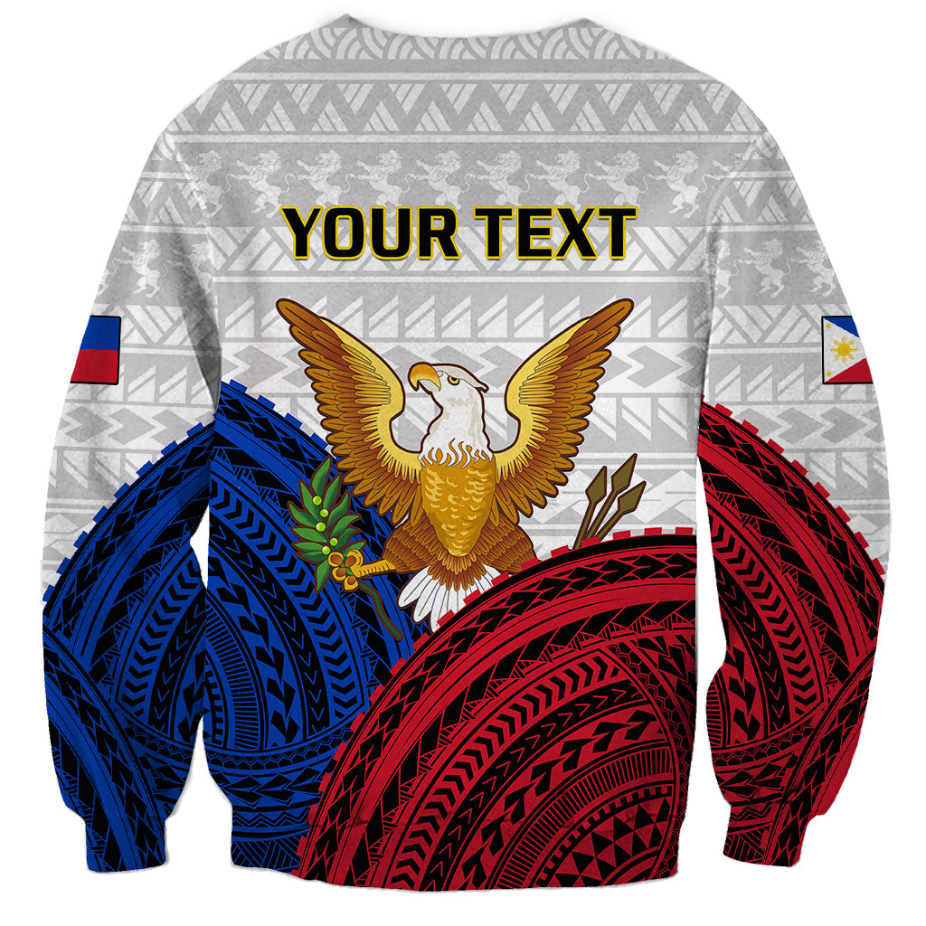 (Custom Personalised) Philippines Independence Day Sweatshirt Proud To Be Filipino Polynesian Pattern - Wonder Print Shop