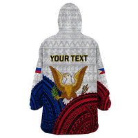 (Custom Personalised) Philippines Independence Day Wearable Blanket Hoodie Proud To Be Filipino Polynesian Pattern - Wonder Print Shop