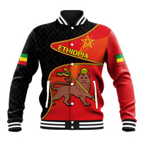 Ethiopia Derg Downfall Day Baseball Jacket Ethiopian Lion of Judah - Wonder Print Shop