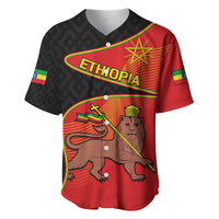 Ethiopia Derg Downfall Day Baseball Jersey Ethiopian Lion of Judah - Wonder Print Shop