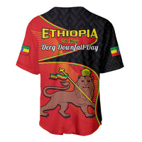 Ethiopia Derg Downfall Day Baseball Jersey Ethiopian Lion of Judah - Wonder Print Shop