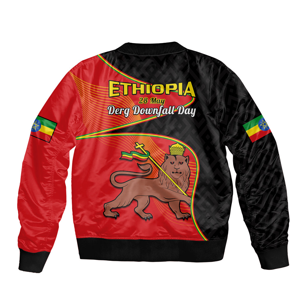 Ethiopia Derg Downfall Day Bomber Jacket Ethiopian Lion of Judah - Wonder Print Shop