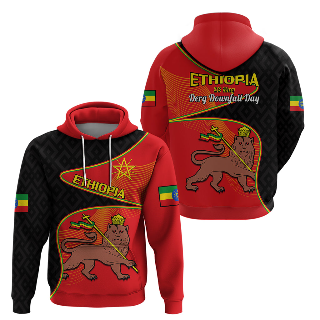 Ethiopia Derg Downfall Day Hoodie Ethiopian Lion of Judah - Wonder Print Shop