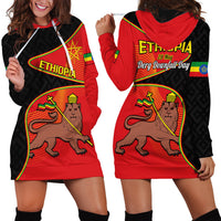 Ethiopia Derg Downfall Day Hoodie Dress Ethiopian Lion of Judah - Wonder Print Shop