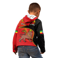 Ethiopia Derg Downfall Day Kid Hoodie Ethiopian Lion of Judah - Wonder Print Shop
