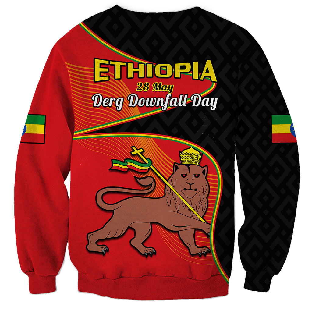 Ethiopia Derg Downfall Day Sweatshirt Ethiopian Lion of Judah - Wonder Print Shop