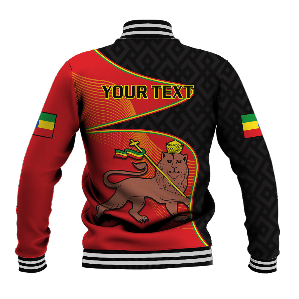 (Custom Personalised) Ethiopia Derg Downfall Day Baseball Jacket Ethiopian Lion of Judah - Wonder Print Shop