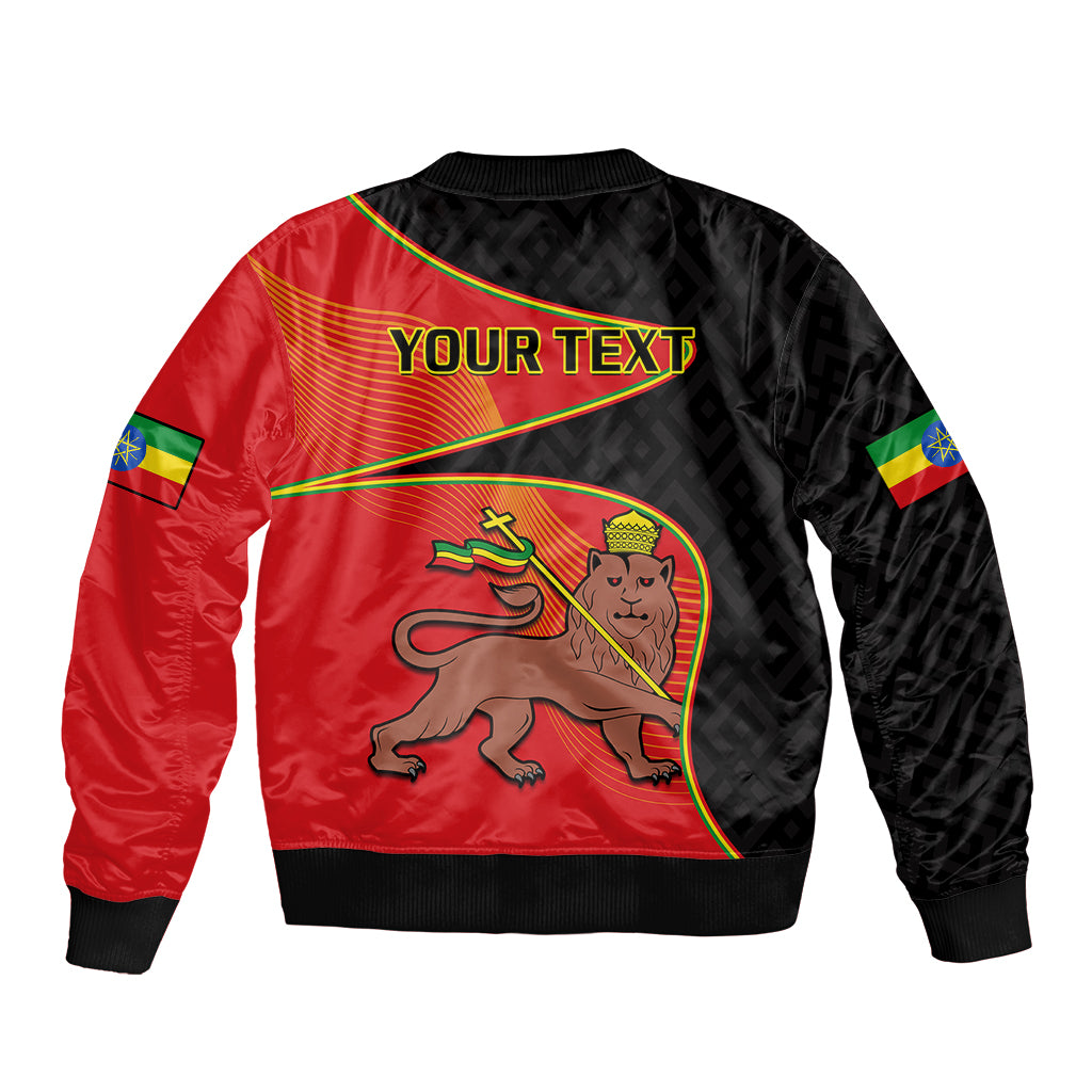 (Custom Personalised) Ethiopia Derg Downfall Day Bomber Jacket Ethiopian Lion of Judah - Wonder Print Shop