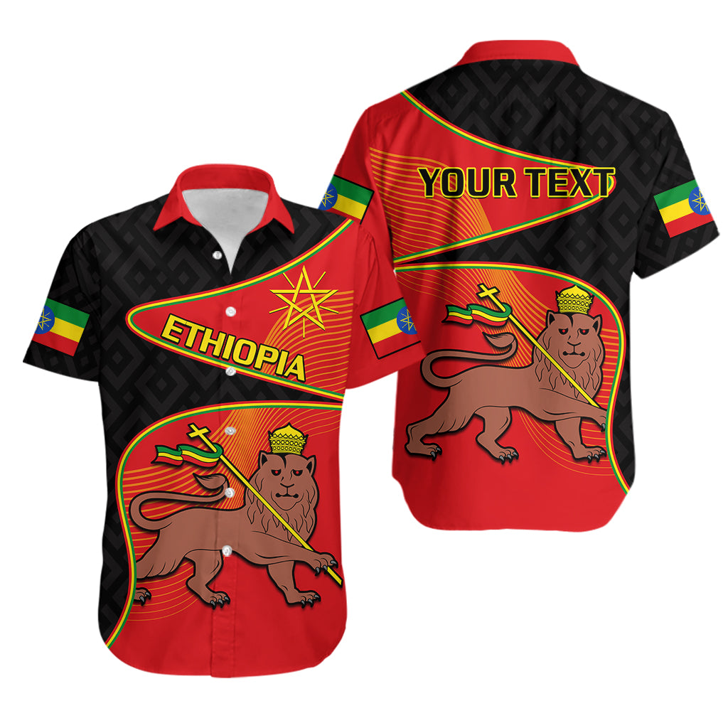 (Custom Personalised) Ethiopia Derg Downfall Day Hawaiian Shirt Ethiopian Lion of Judah - Wonder Print Shop