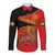 (Custom Personalised) Ethiopia Derg Downfall Day Long Sleeve Button Shirt Ethiopian Lion of Judah - Wonder Print Shop