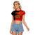 (Custom Personalised) Ethiopia Derg Downfall Day Raglan Cropped T Shirt Ethiopian Lion of Judah - Wonder Print Shop