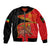 (Custom Personalised) Ethiopia Derg Downfall Day Sleeve Zip Bomber Jacket Ethiopian Lion of Judah - Wonder Print Shop