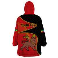 (Custom Personalised) Ethiopia Derg Downfall Day Wearable Blanket Hoodie Ethiopian Lion of Judah - Wonder Print Shop