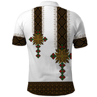 Ethiopia Polo Shirt Ethiopian Tilet With African Pattern Ver.01 - Wonder Print Shop