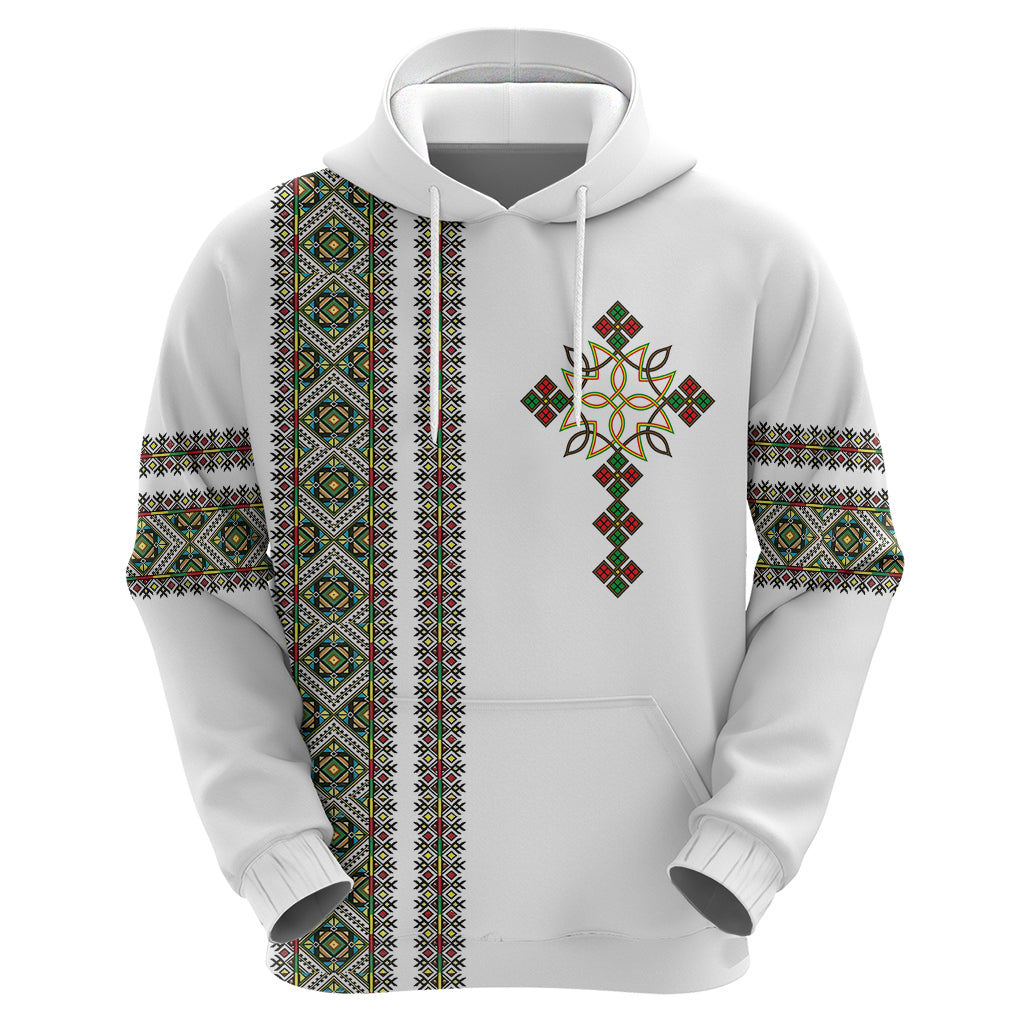 Ethiopia Hoodie Ethiopian Tilet With African Pattern Ver.02 - Wonder Print Shop
