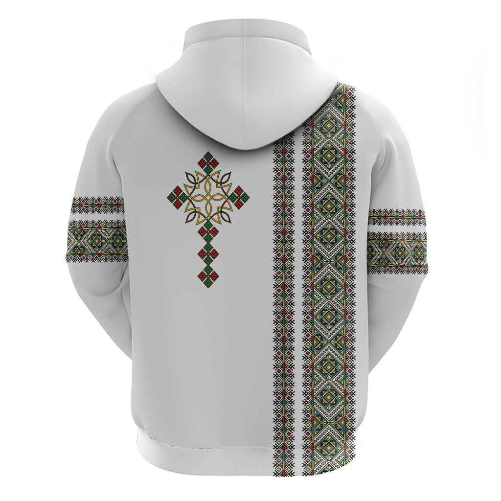 Ethiopia Hoodie Ethiopian Tilet With African Pattern Ver.02 - Wonder Print Shop