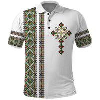 Ethiopia Polo Shirt Ethiopian Tilet With African Pattern Ver.02 - Wonder Print Shop