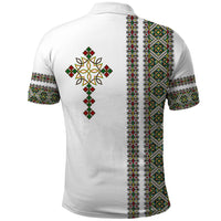 Ethiopia Polo Shirt Ethiopian Tilet With African Pattern Ver.02 - Wonder Print Shop