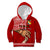 Tonga Fathers Day Kid Hoodie Red Tongan Ngatu I Love You Dad - Wonder Print Shop