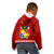 Tonga Fathers Day Kid Hoodie Red Tongan Ngatu I Love You Dad - Wonder Print Shop