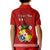 Fathers Day Tonga Polo Shirt for Kid Red Tongan Ngatu I Love You Dad - Wonder Print Shop