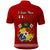 Fathers Day Tonga Polo Shirt Red Tongan Ngatu I Love You Dad - Wonder Print Shop