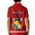 Custom Fathers Day Tonga Polo Shirt for Kid Red Tongan Ngatu I Love You Dad - Wonder Print Shop