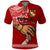 Custom Fathers Day Tonga Polo Shirt Red Tongan Ngatu I Love You Dad - Wonder Print Shop