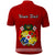 Custom Fathers Day Tonga Polo Shirt Red Tongan Ngatu I Love You Dad - Wonder Print Shop
