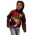 Tonga Fathers Day Kid Hoodie Black Tongan Ngatu I Love You Dad - Wonder Print Shop