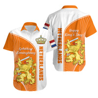 Netherlands Kings Day Hawaiian Shirt Gelukkige Koningsdag Ver.01 - Wonder Print Shop