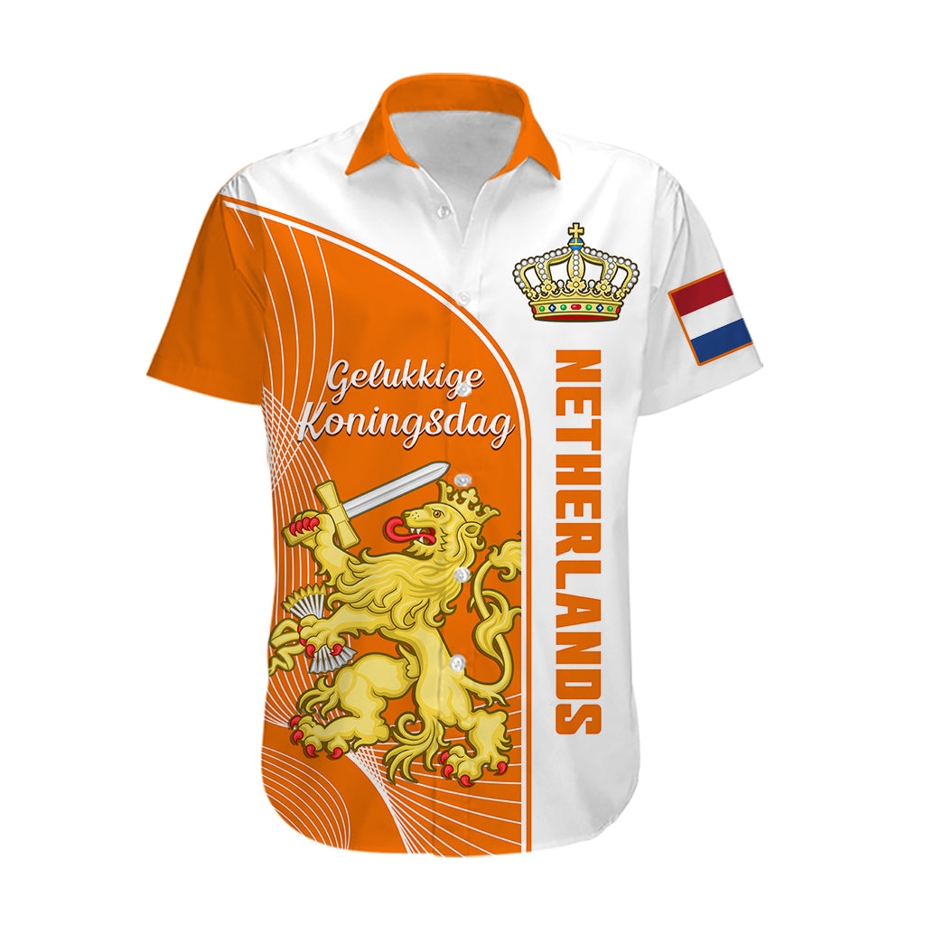 Netherlands Kings Day Hawaiian Shirt Gelukkige Koningsdag Ver.01 - Wonder Print Shop