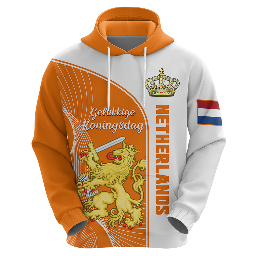 Netherlands Kings Day Hoodie Gelukkige Koningsdag Ver.01 - Wonder Print Shop