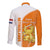 Netherlands Kings Day Long Sleeve Button Shirt Gelukkige Koningsdag Ver.01 - Wonder Print Shop