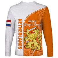 Netherlands Kings Day Long Sleeve Shirt Gelukkige Koningsdag Ver.01 - Wonder Print Shop