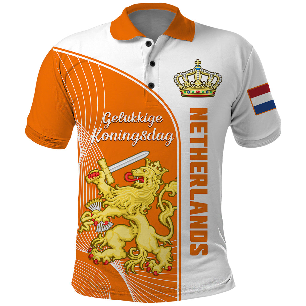 Netherlands Kings Day Polo Shirt Gelukkige Koningsdag Ver.01 - Wonder Print Shop