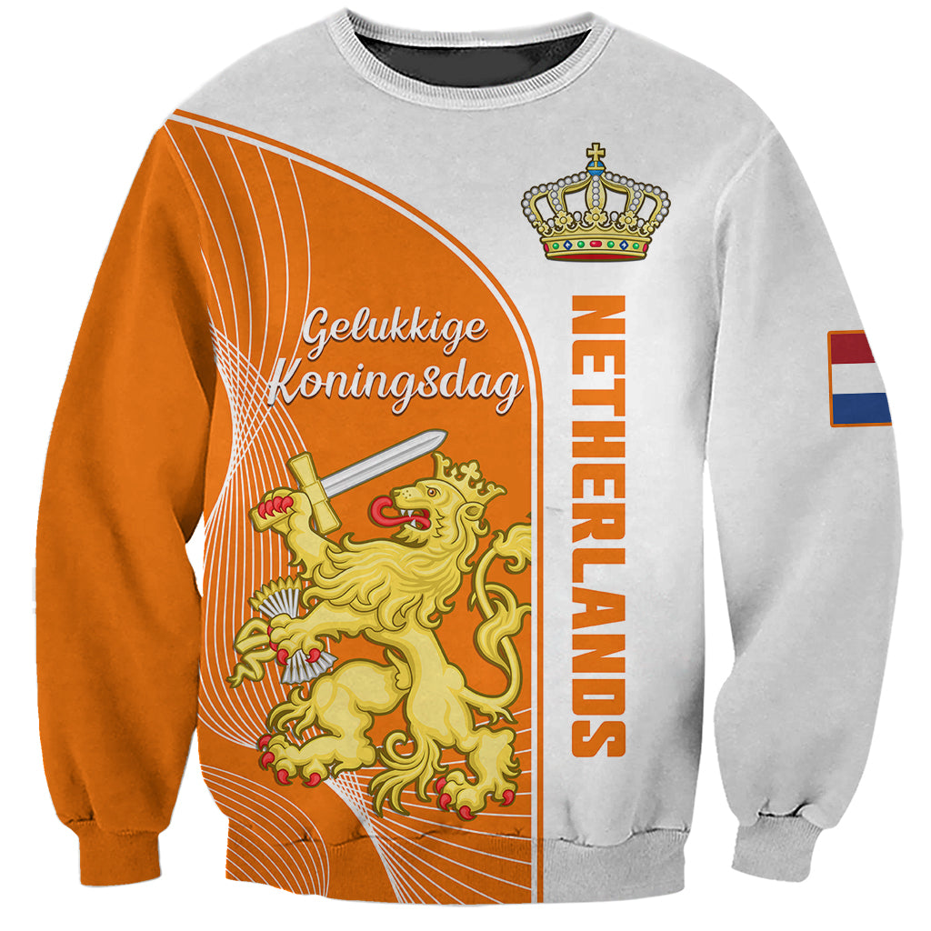 Netherlands Kings Day Sweatshirt Gelukkige Koningsdag Ver.01 - Wonder Print Shop