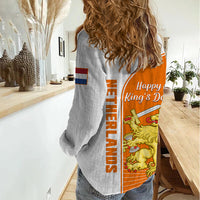 Netherlands Kings Day Women Casual Shirt Gelukkige Koningsdag Ver.01 - Wonder Print Shop