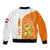 (Custom Personalised) Netherlands Kings Day Sleeve Zip Bomber Jacket Gelukkige Koningsdag Ver.01 - Wonder Print Shop