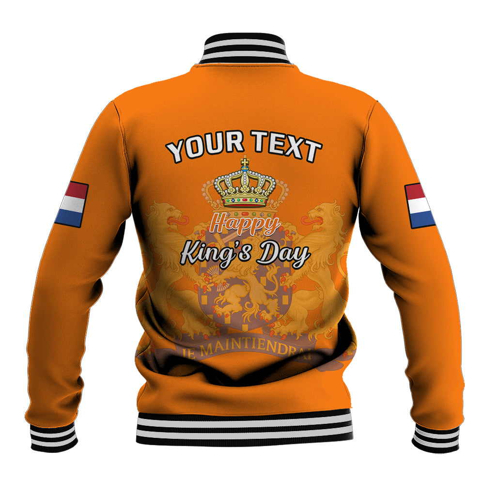 Netherlands Kings Day Baseball Jacket Gelukkige Koningsdag Ver.02 - Wonder Print Shop