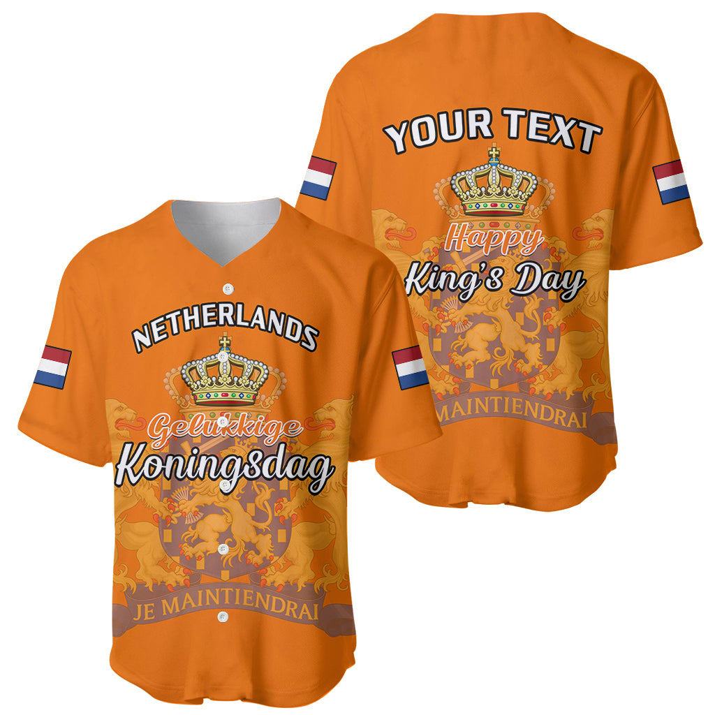 Netherlands Kings Day Baseball Jersey Gelukkige Koningsdag Ver.02 - Wonder Print Shop