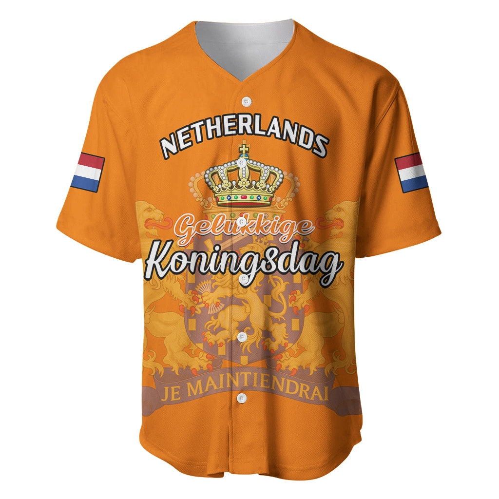 Netherlands Kings Day Baseball Jersey Gelukkige Koningsdag Ver.02 - Wonder Print Shop