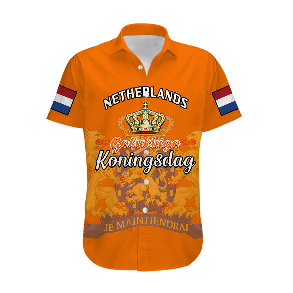 Netherlands Kings Day Hawaiian Shirt Gelukkige Koningsdag Ver.02 - Wonder Print Shop