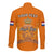 Netherlands Kings Day Long Sleeve Button Shirt Gelukkige Koningsdag Ver.02 - Wonder Print Shop