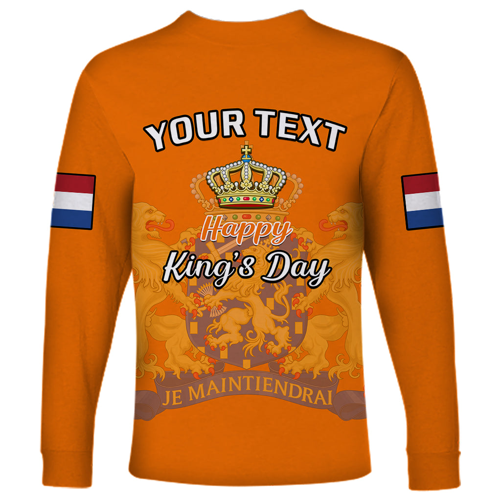 Netherlands Kings Day Long Sleeve Shirt Gelukkige Koningsdag Ver.02 - Wonder Print Shop